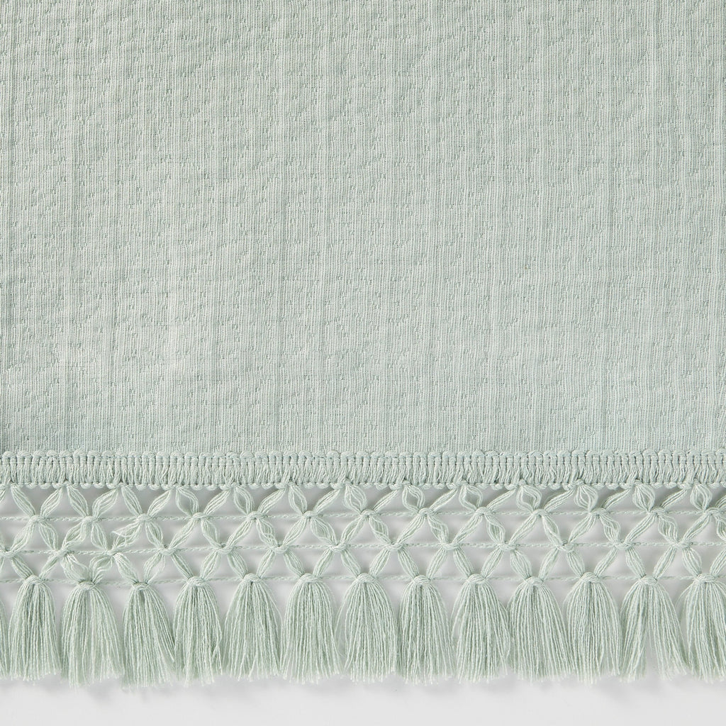 3-Piece Sage Textured Matelassé Duvet Cover Set, Full/Queen