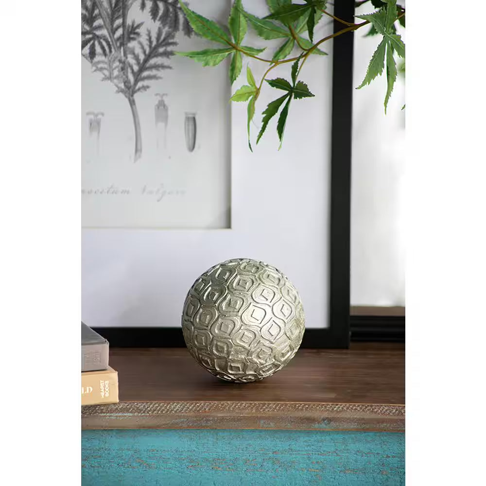 5.1 In. X 5.1 In. Gray/Silver Nahara Silver Balls Metal Work 3-Pack