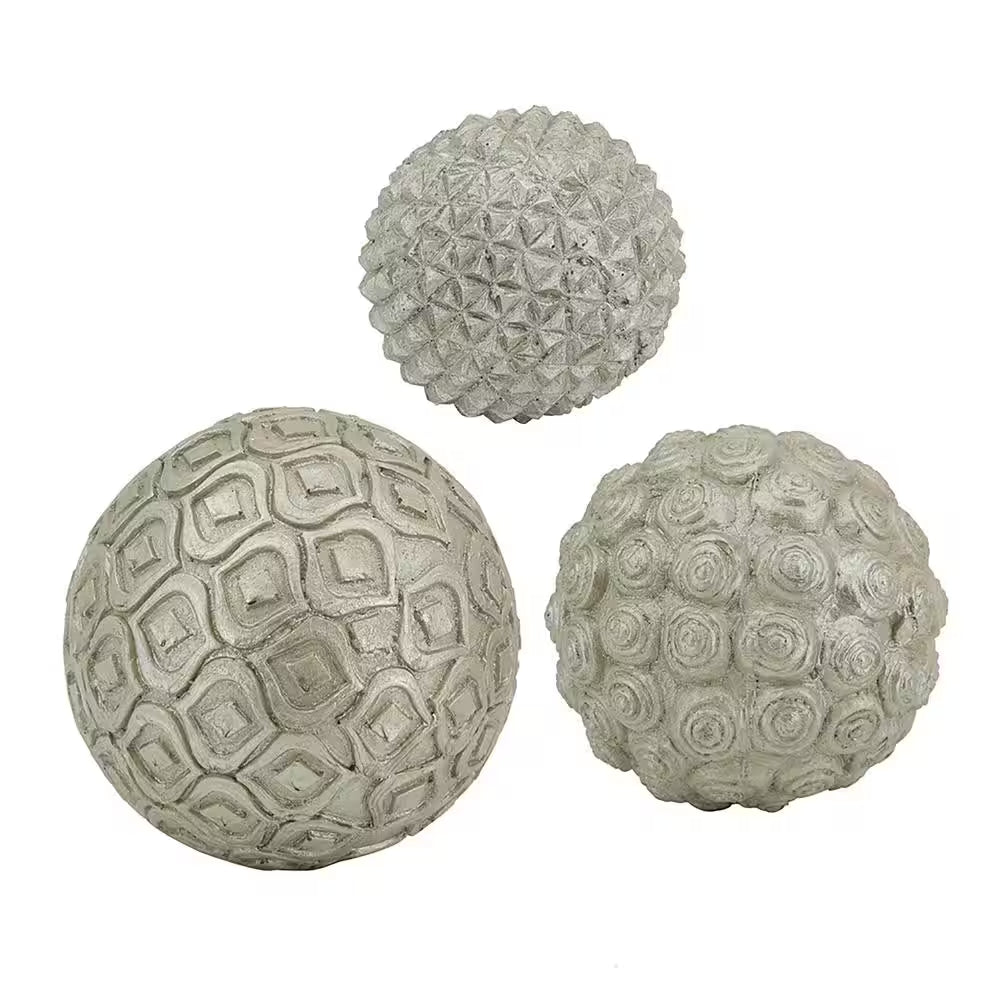 5.1 In. X 5.1 In. Gray/Silver Nahara Silver Balls Metal Work 3-Pack