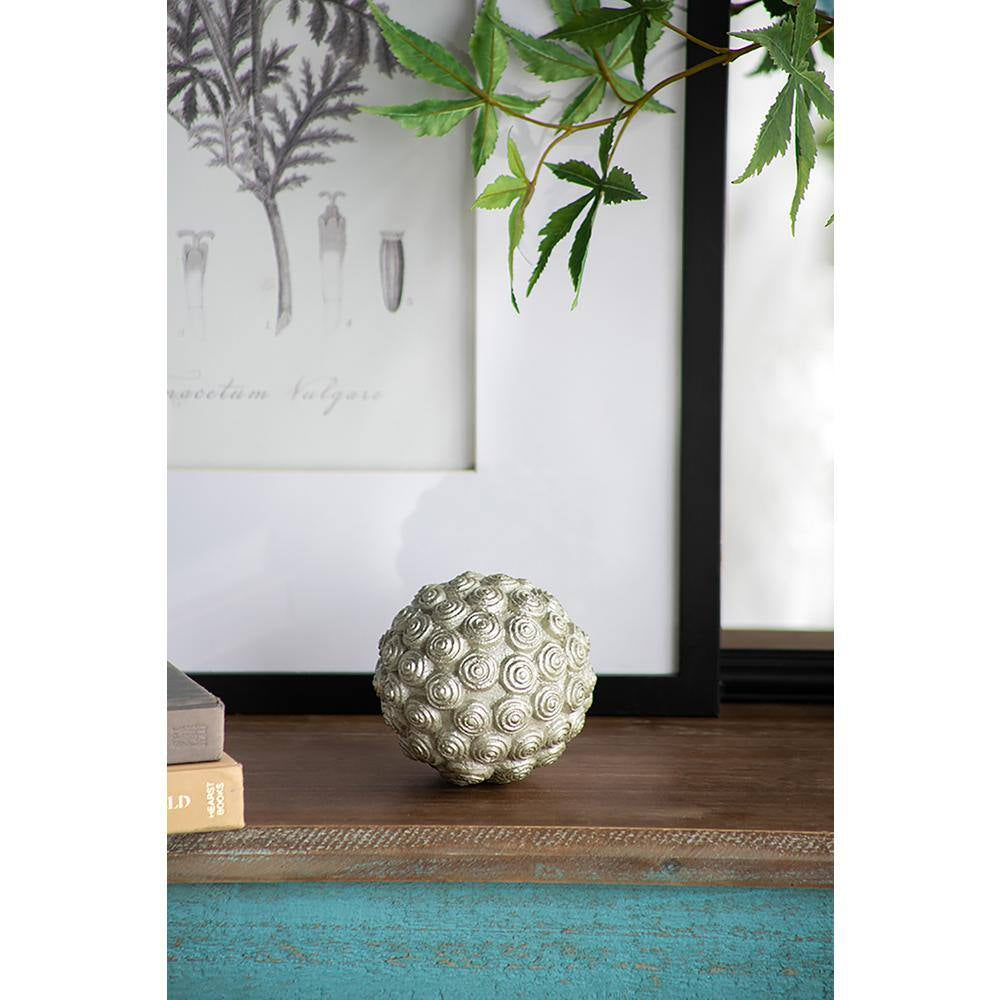 5.1 In. X 5.1 In. Gray/Silver Nahara Silver Balls Metal Work 3-Pack