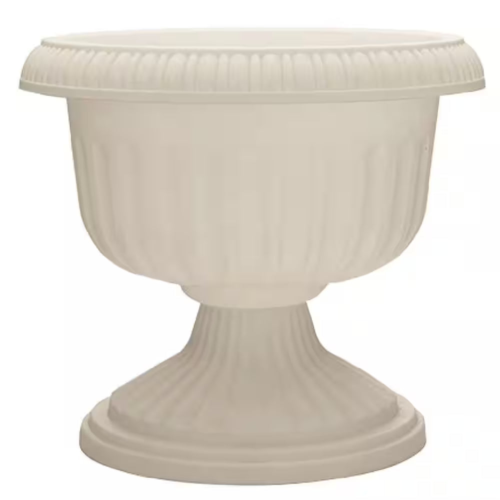 Dynamic Outdoor Resin Grecian Urn Planter Pot, White (4-Pack)