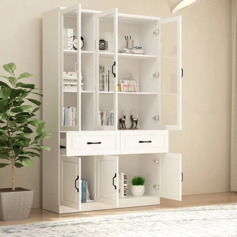 79'' H X 47'' W 4-Tier Office Storage Cabinet with 2-Drawer