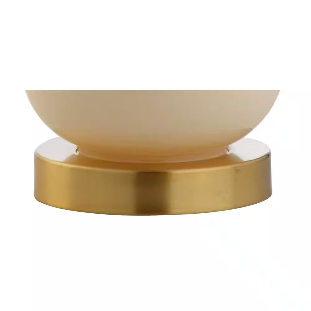 Anya 20.5 In. Mini Glass Table Lamp, Ivory
