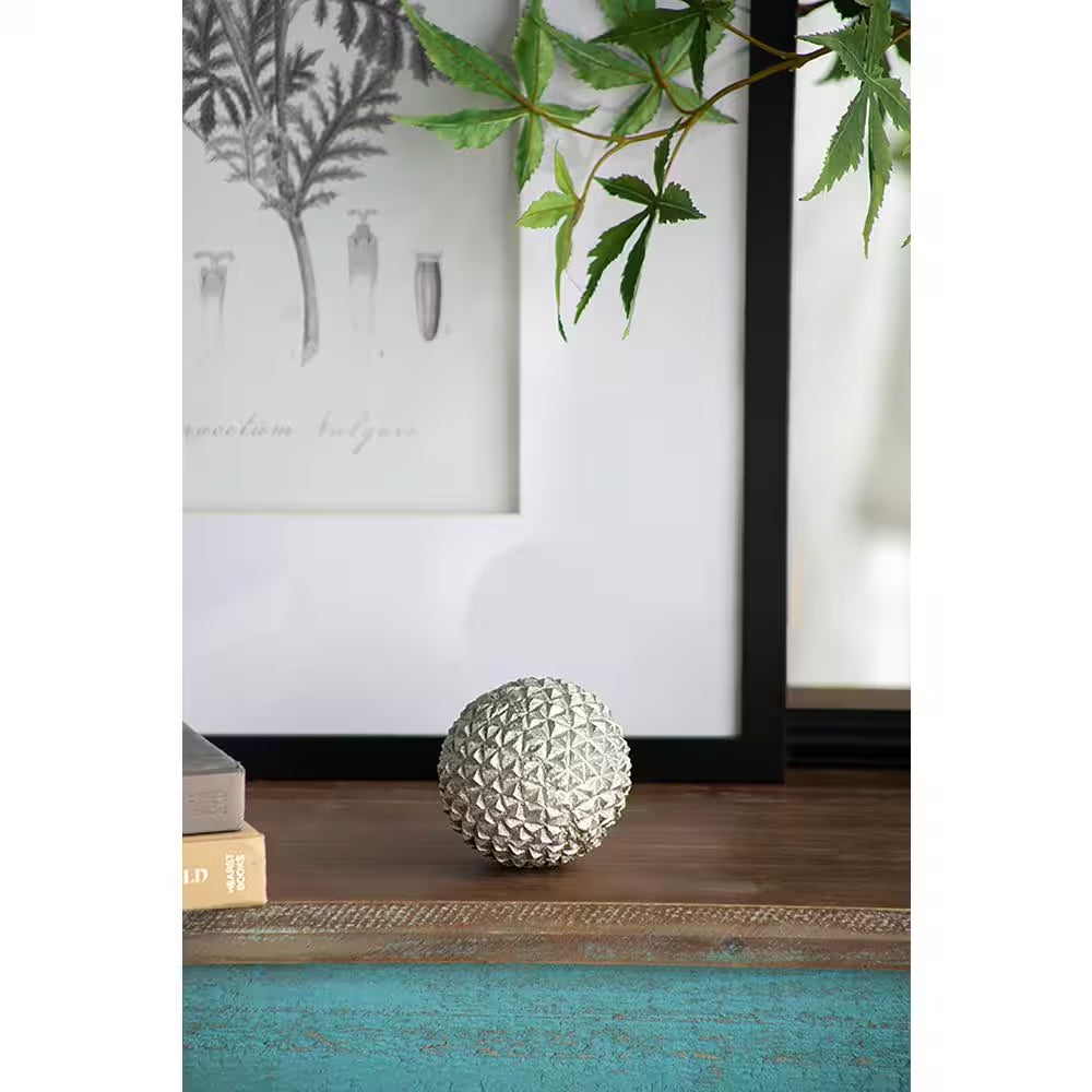 5.1 In. X 5.1 In. Gray/Silver Nahara Silver Balls Metal Work 3-Pack